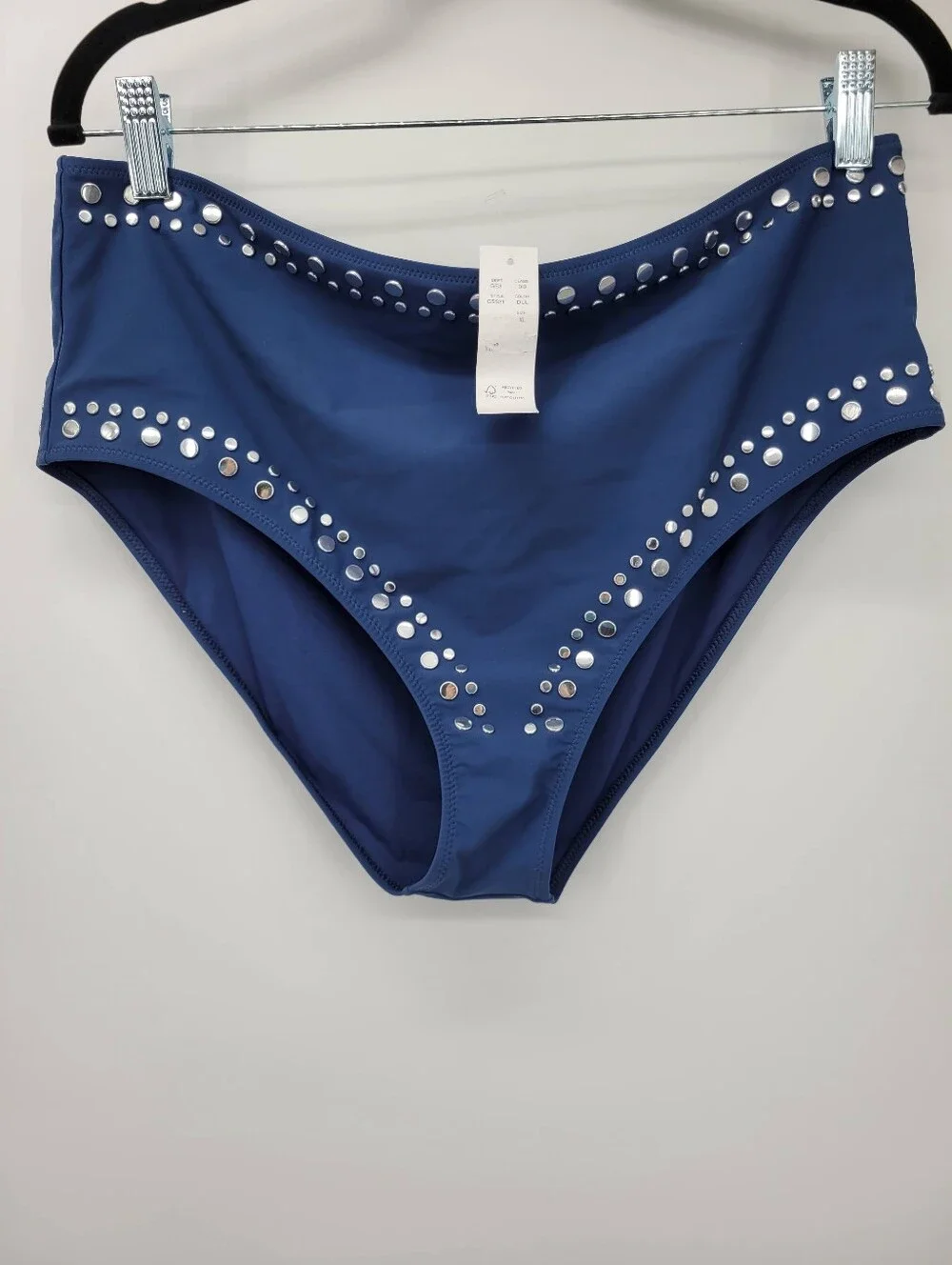 J Crew Hallie embellished bikini bottom CS521 Size XL NEW!